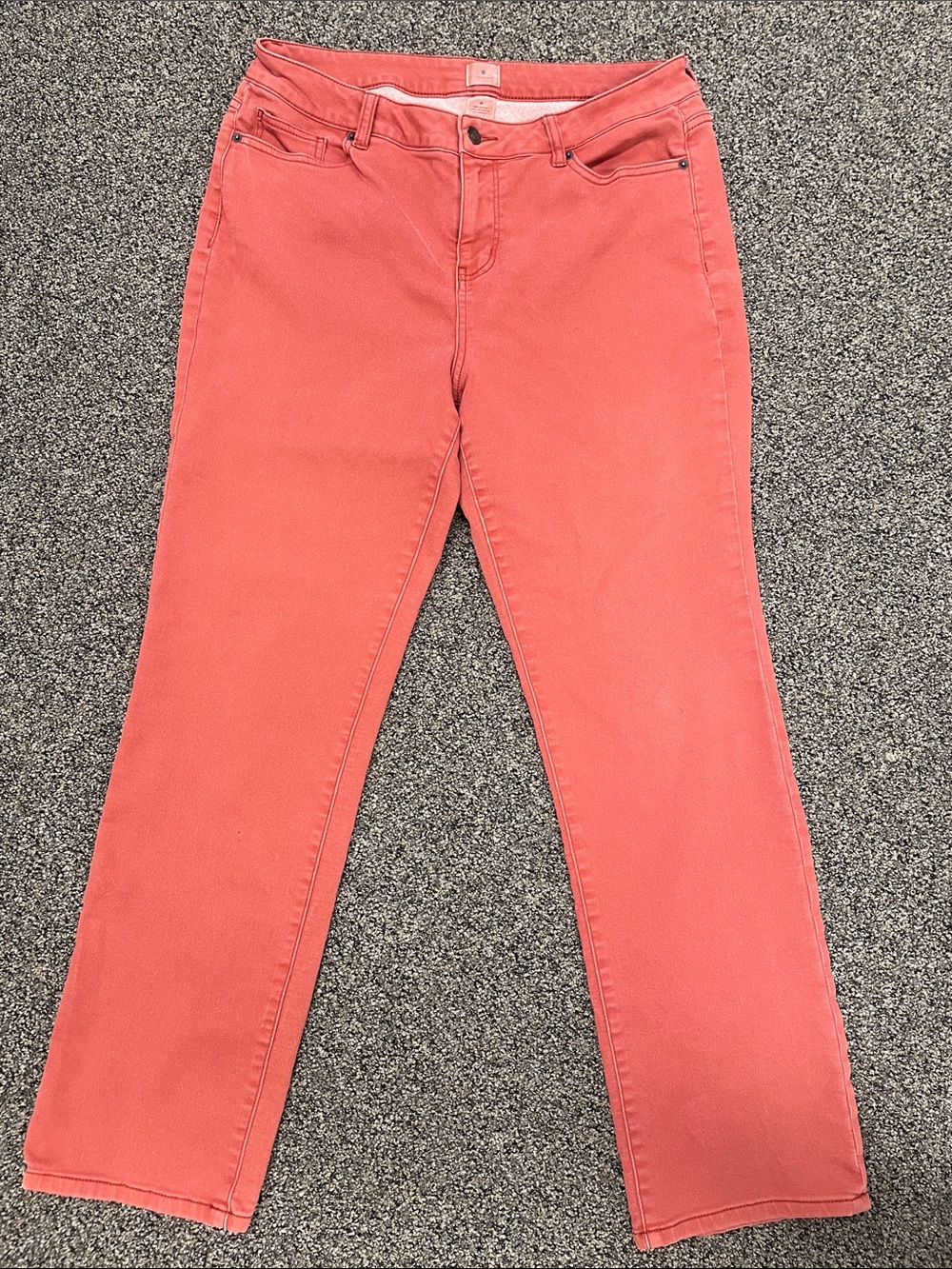 Dress  Barn Coral Straight Leg Women's Jeans